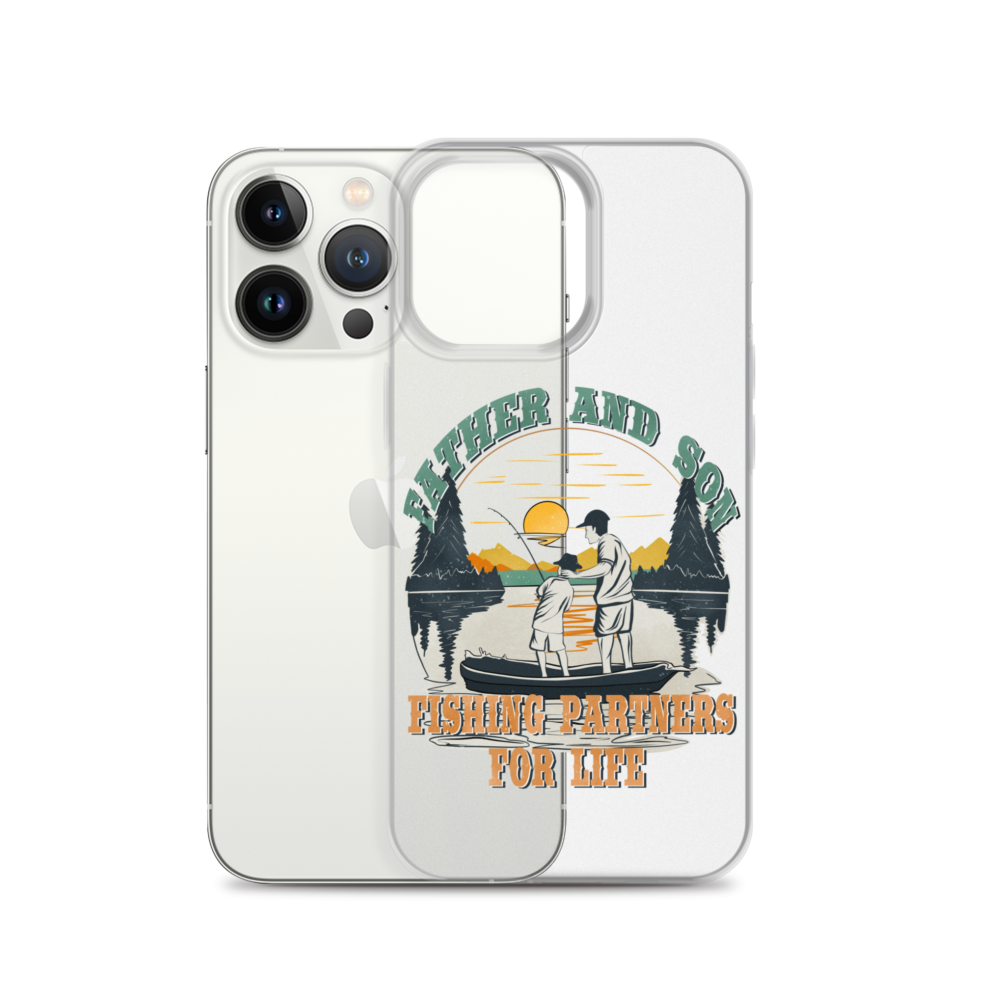 Father And Son Fishing Partners For Life Clear Case for iPhone®