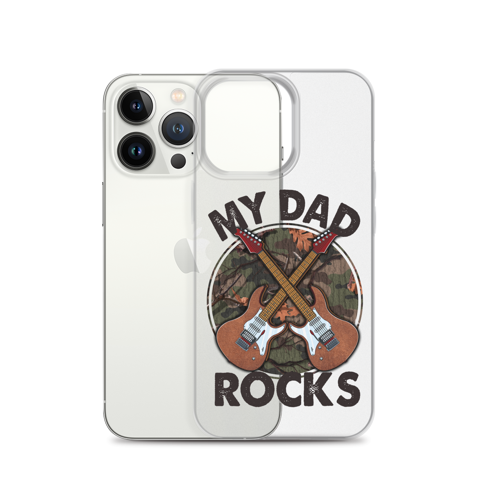 My Dad Rocks Clear Case for iPhone®