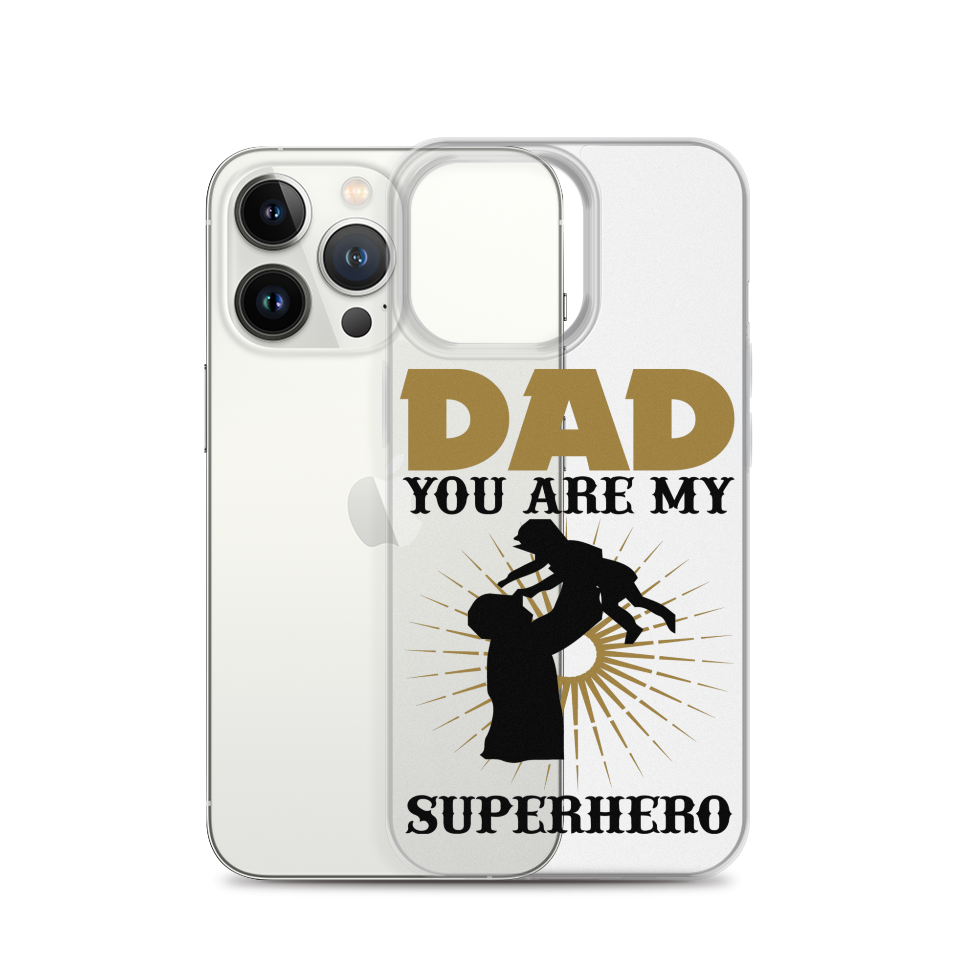 Dad You Are My Superhero Clear Case for iPhone®