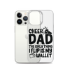 Cheer Dad Th Only Thing I Flip Is My Wallet Clear Case for iPhone®