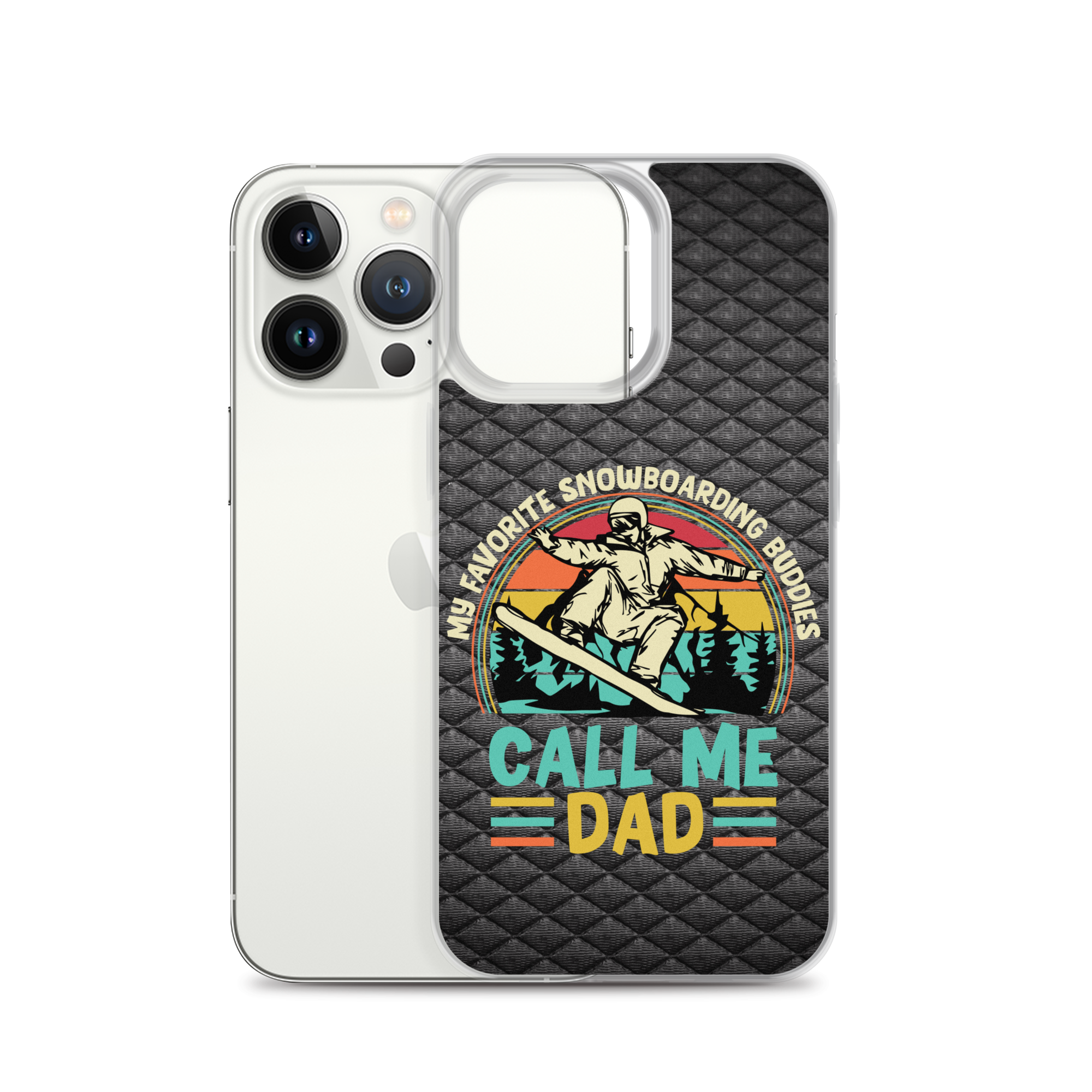 My Favorite Snowboarding Buddies Call Me Dad Clear Case for iPhone®