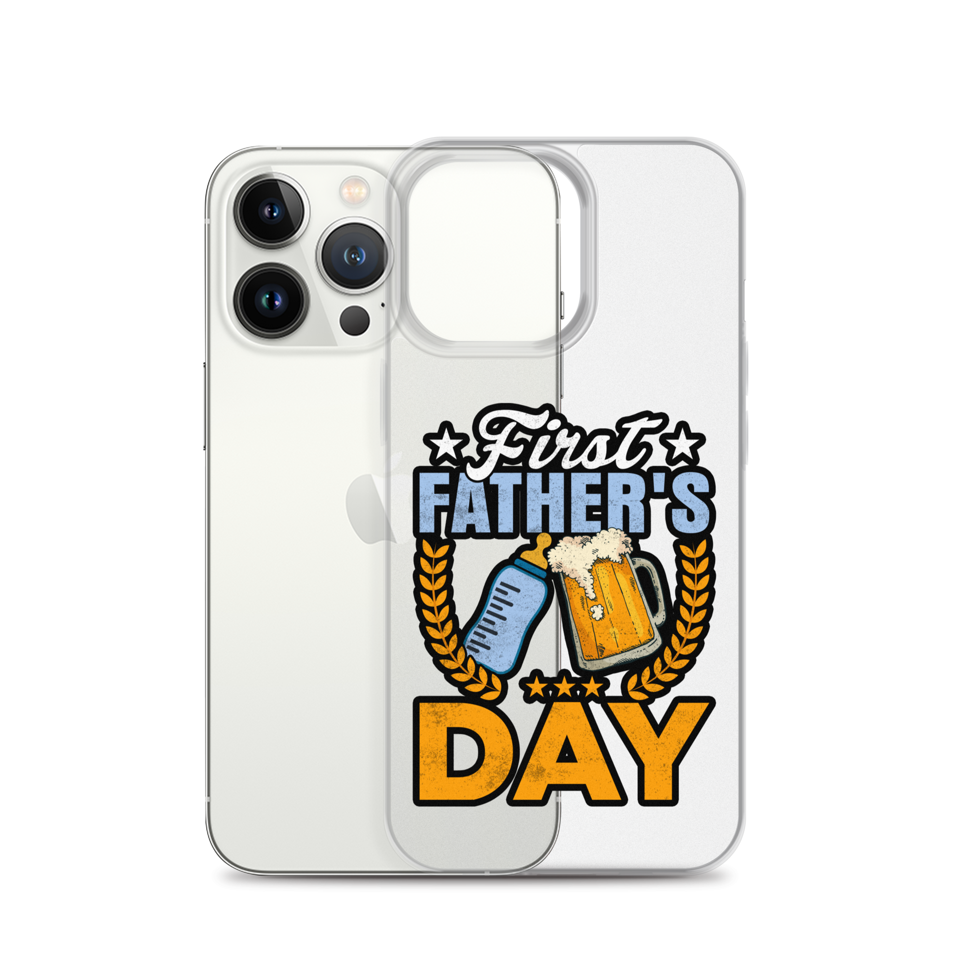 Father's First Day Clear Case for iPhone®