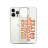 Too Much Toddler Not Enough Coffee Clear Case for iPhone®