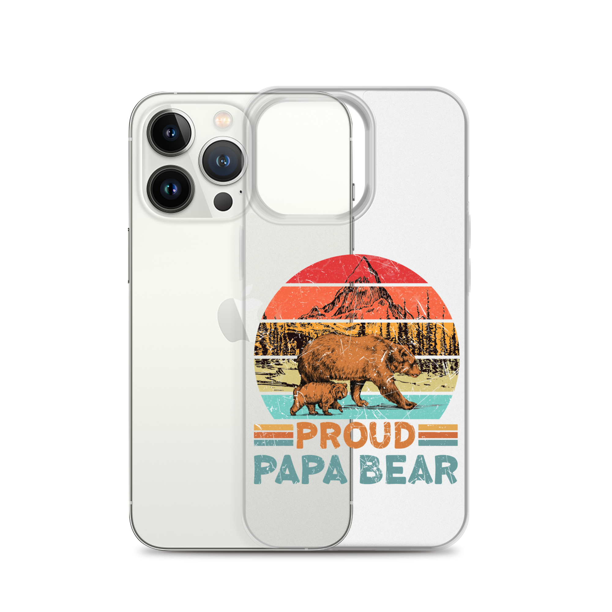 Proud Papa Bear Clear Case for iPhone®