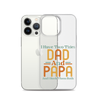 I Have Two Titles Dad And Papa And I Rock Them Both Clear Case for iPhone®