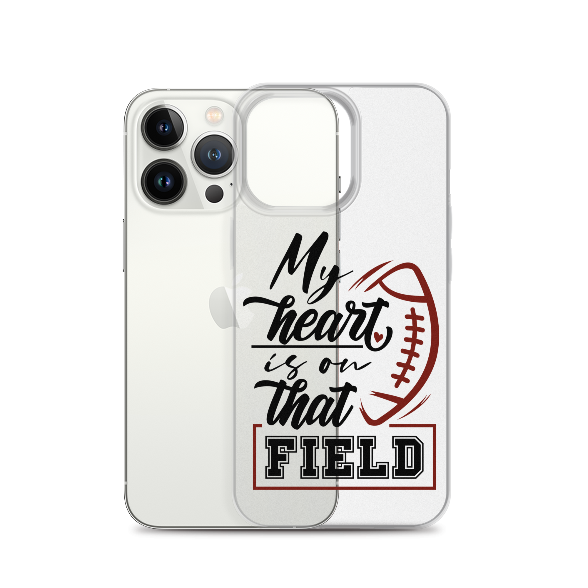 My Heart Is On That Field Clear Case for iPhone®