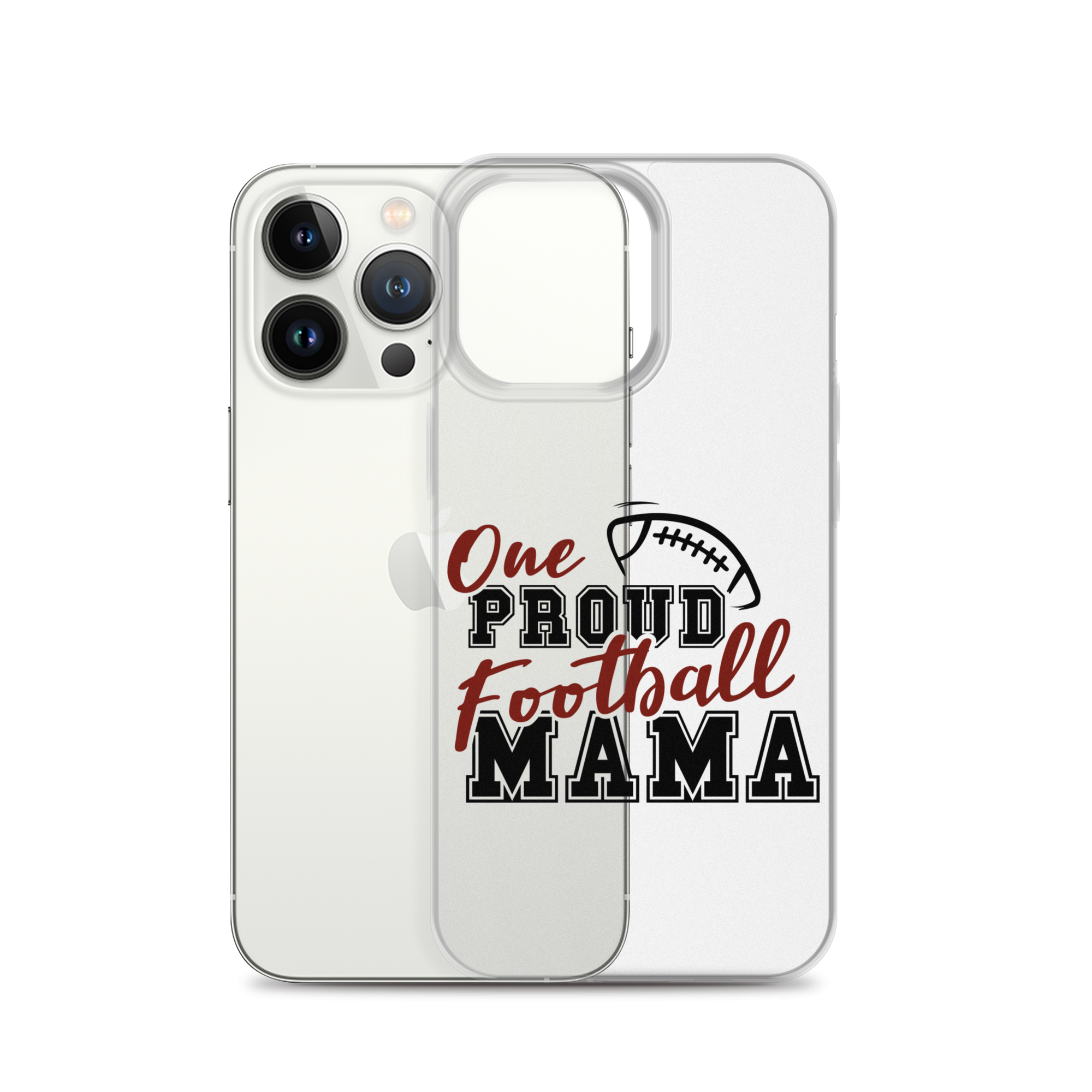 One Proud Football Mom Clear Case for iPhone®