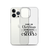 Come On Christmas Daddy Needs New Socks Clear Case for iPhone®