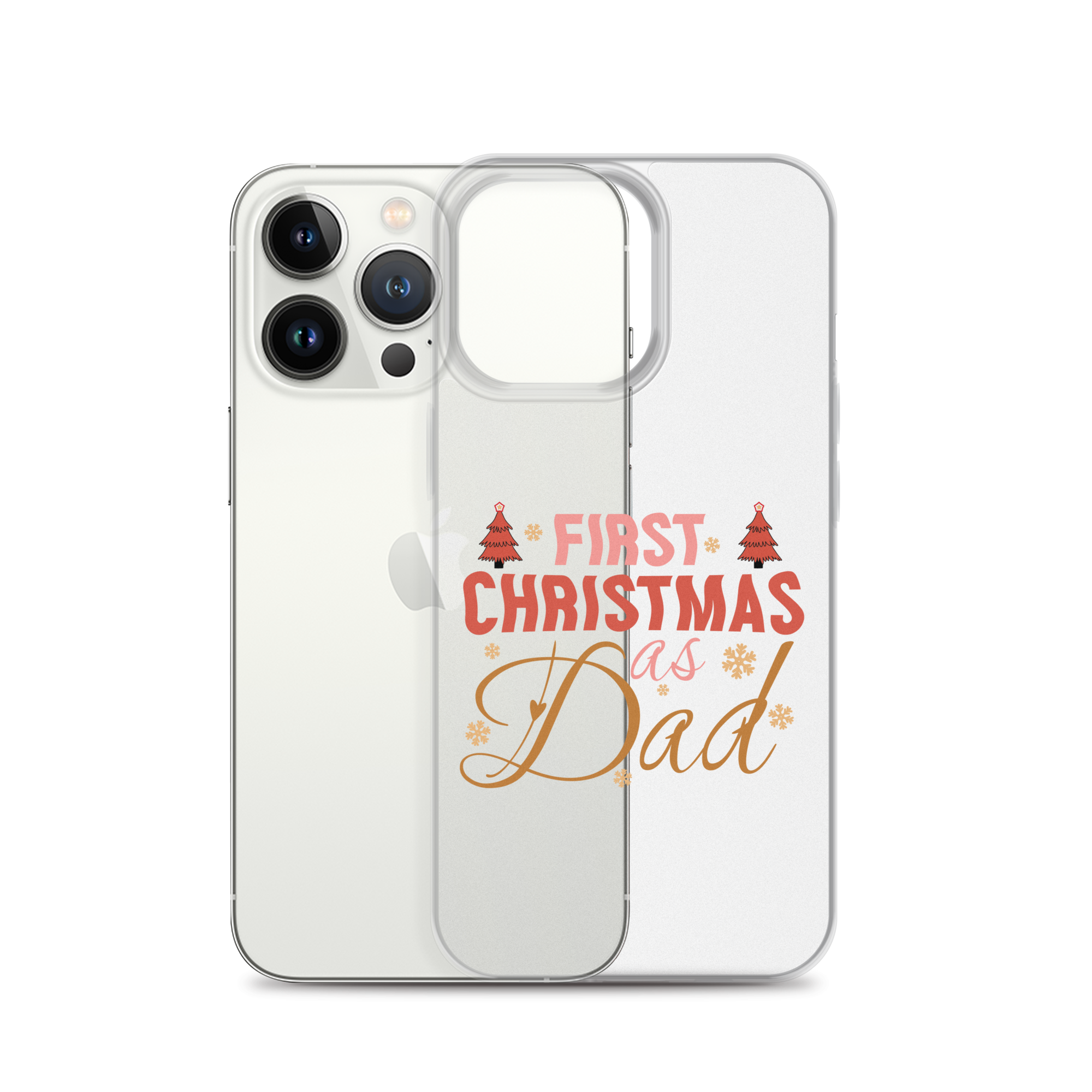 First Christmas As Dad Clear Case for iPhone®