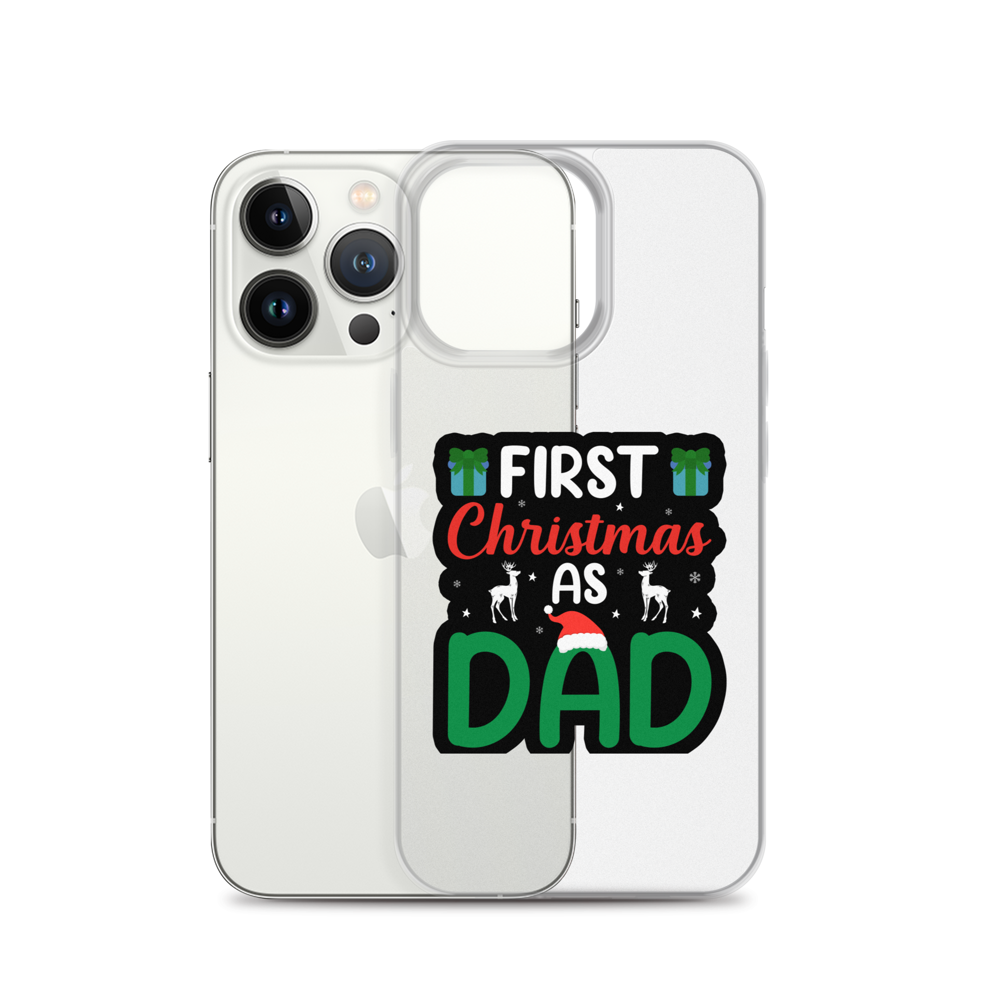 First Christmas As Dad Clear Case for iPhone®