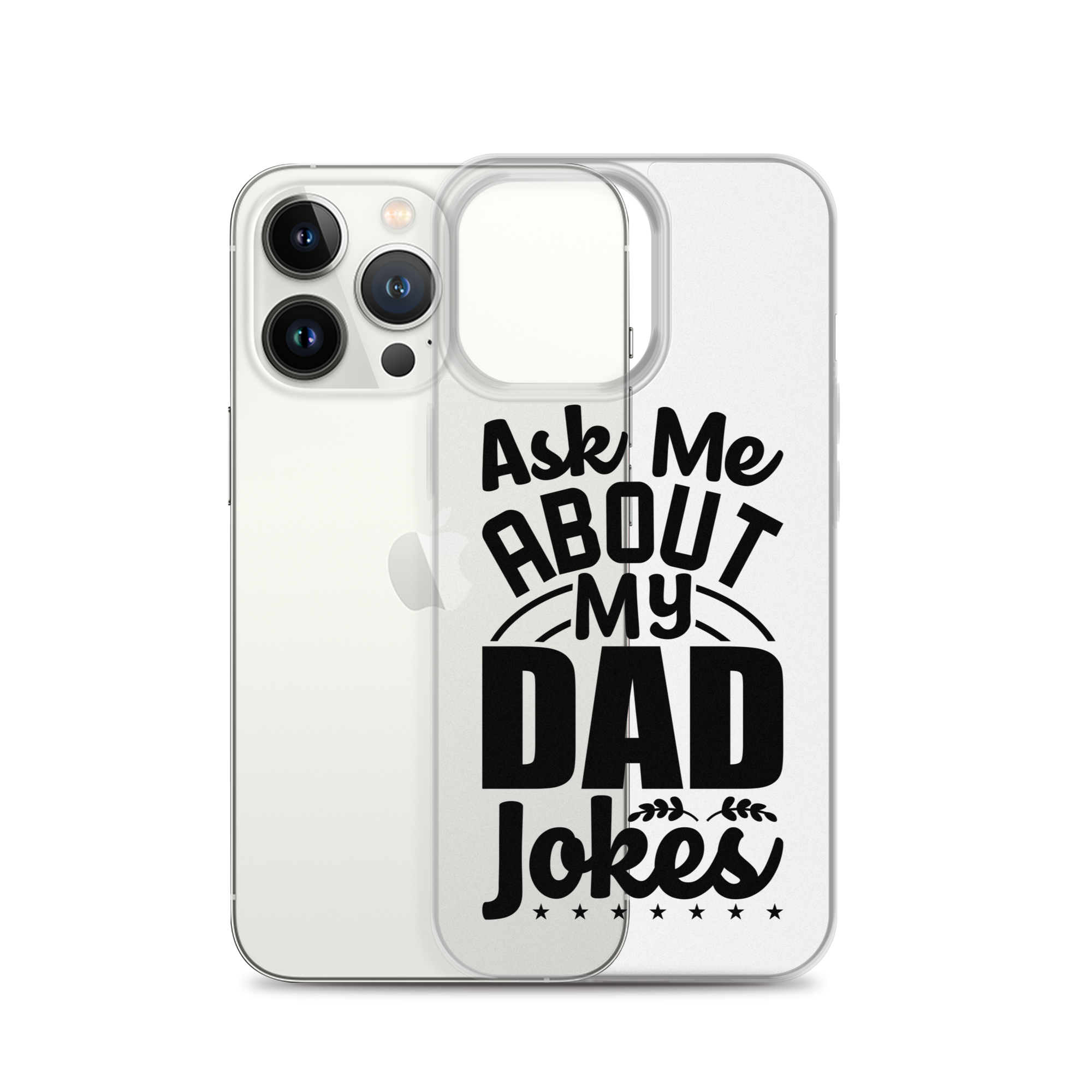 Ask Me About My Dad Jokes Clear Case for iPhone®