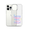 Sorry Girls Mommy Is My Valentine Clear Case for iPhone®