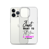 Just Want to Tell You A Secret I'm Pregnant Clear Case for iPhone®