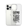 Eating Donuts For Two Funny Pregnant Mom Clear Case for iPhone®