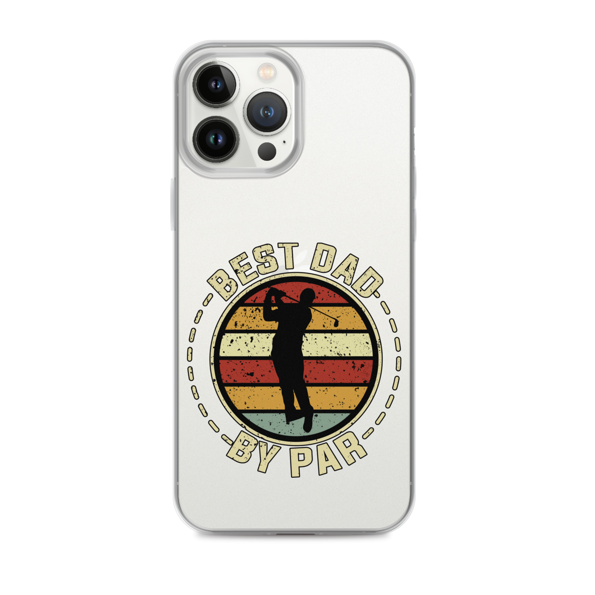 Best Dad By Par Clear Clear Case for iPhone®