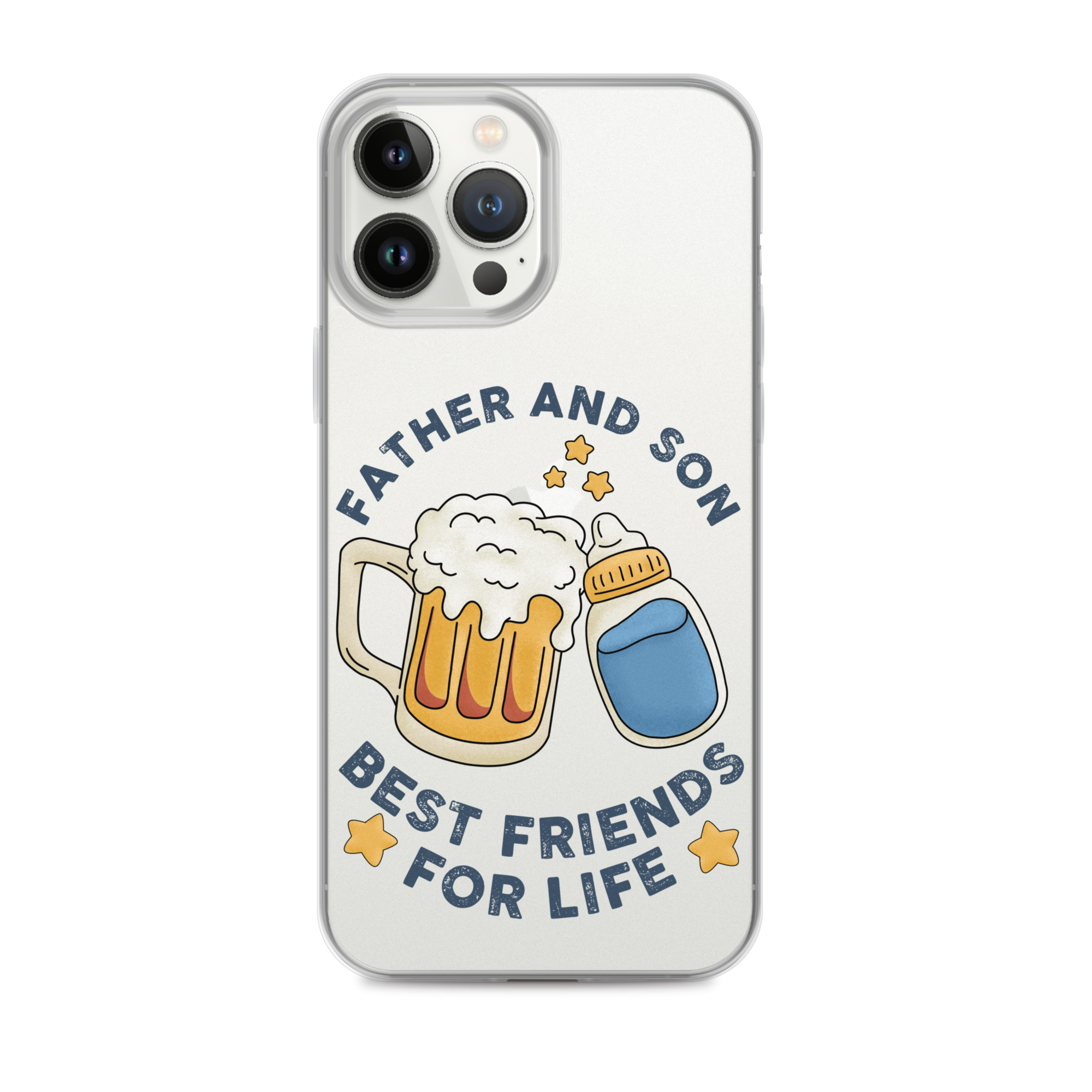 Father And Son Best Friends For Life Clear Case for iPhone®