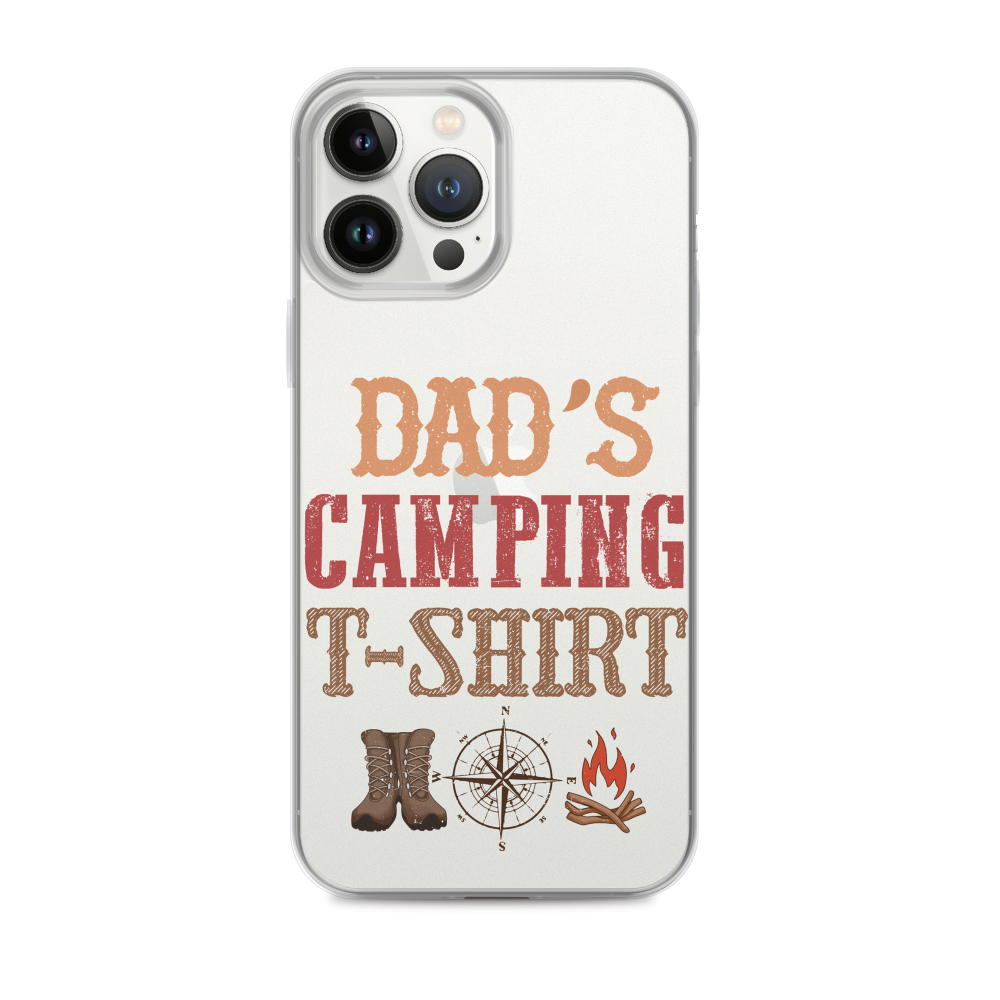 Dad's Camping T-Shirt Clear Case for iPhone®