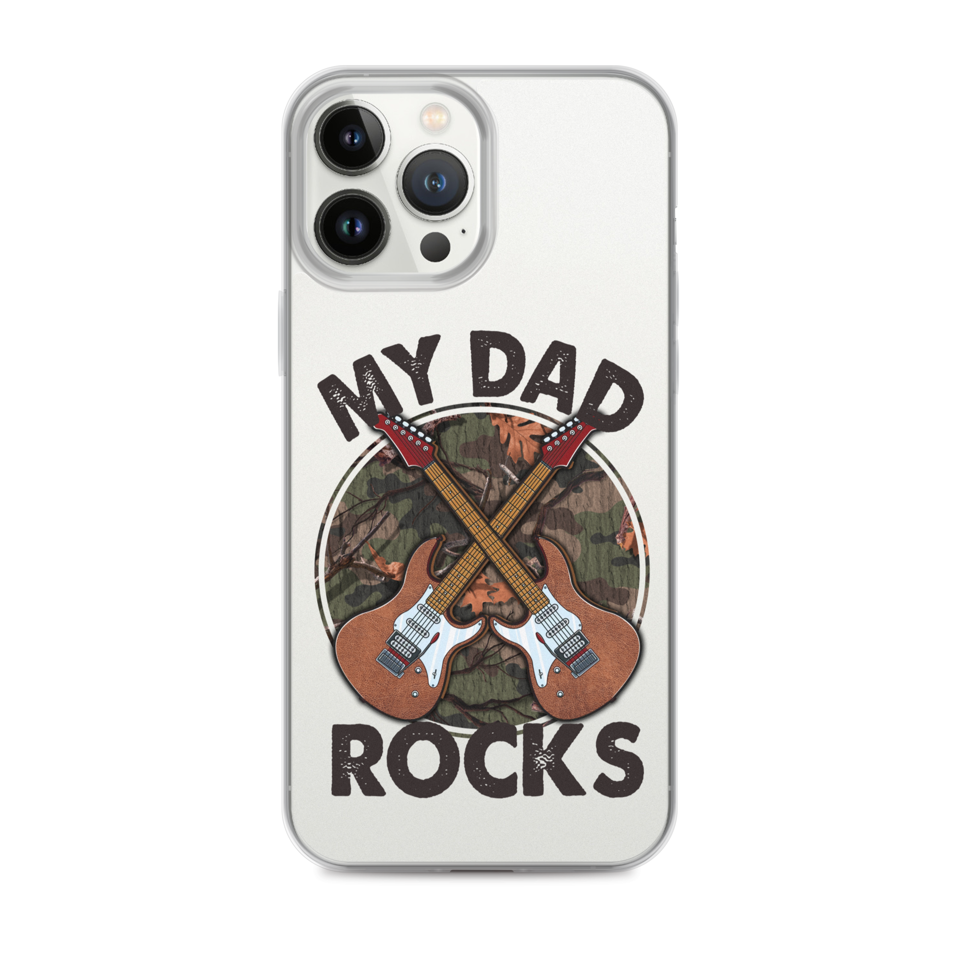 My Dad Rocks Clear Case for iPhone®