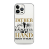 Father And Daughter Tide By Hand Heart To Heart Clear Case for iPhone®