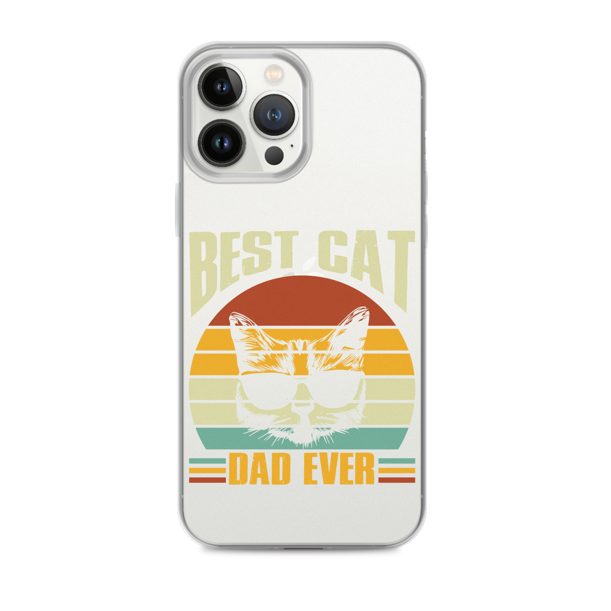 Best Cat Dad Ever Clear Case for iPhone®