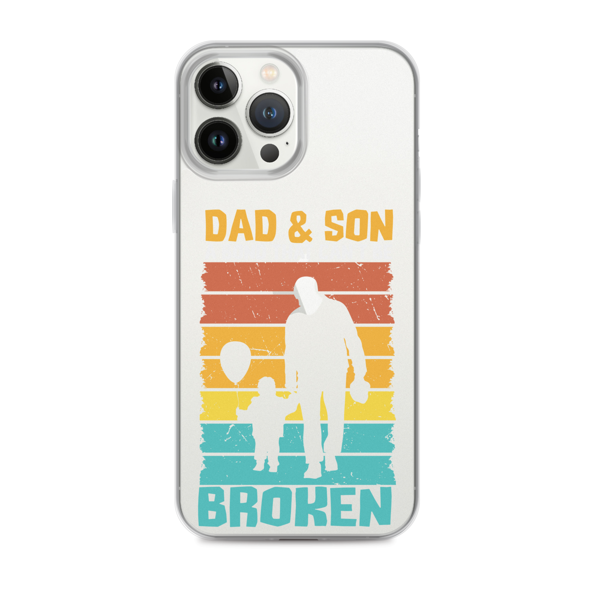 Dad And Son A Bond that can't Be Broken Clear Case for iPhone®