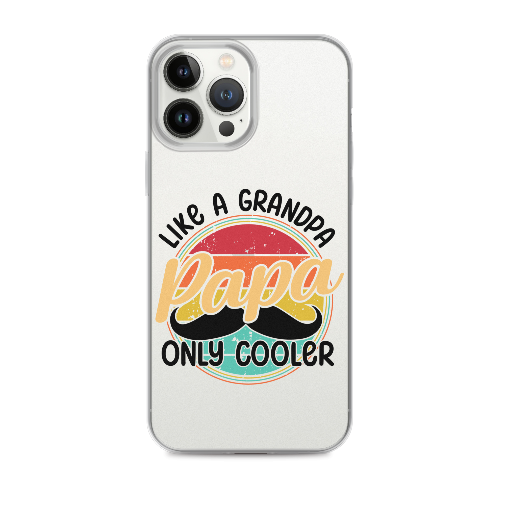 Papa Like A Grandpa Only Cooler Clear Case for iPhone®