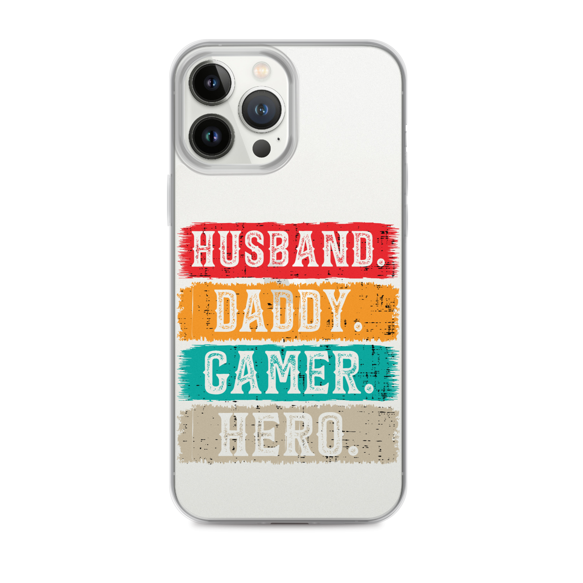 Husband, Daddy, Gamer, Hero Clear Case for iPhone®