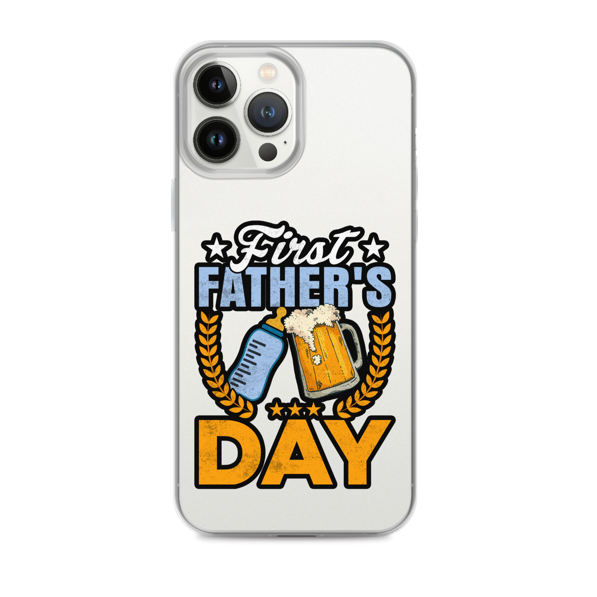 Father's First Day Clear Case for iPhone®