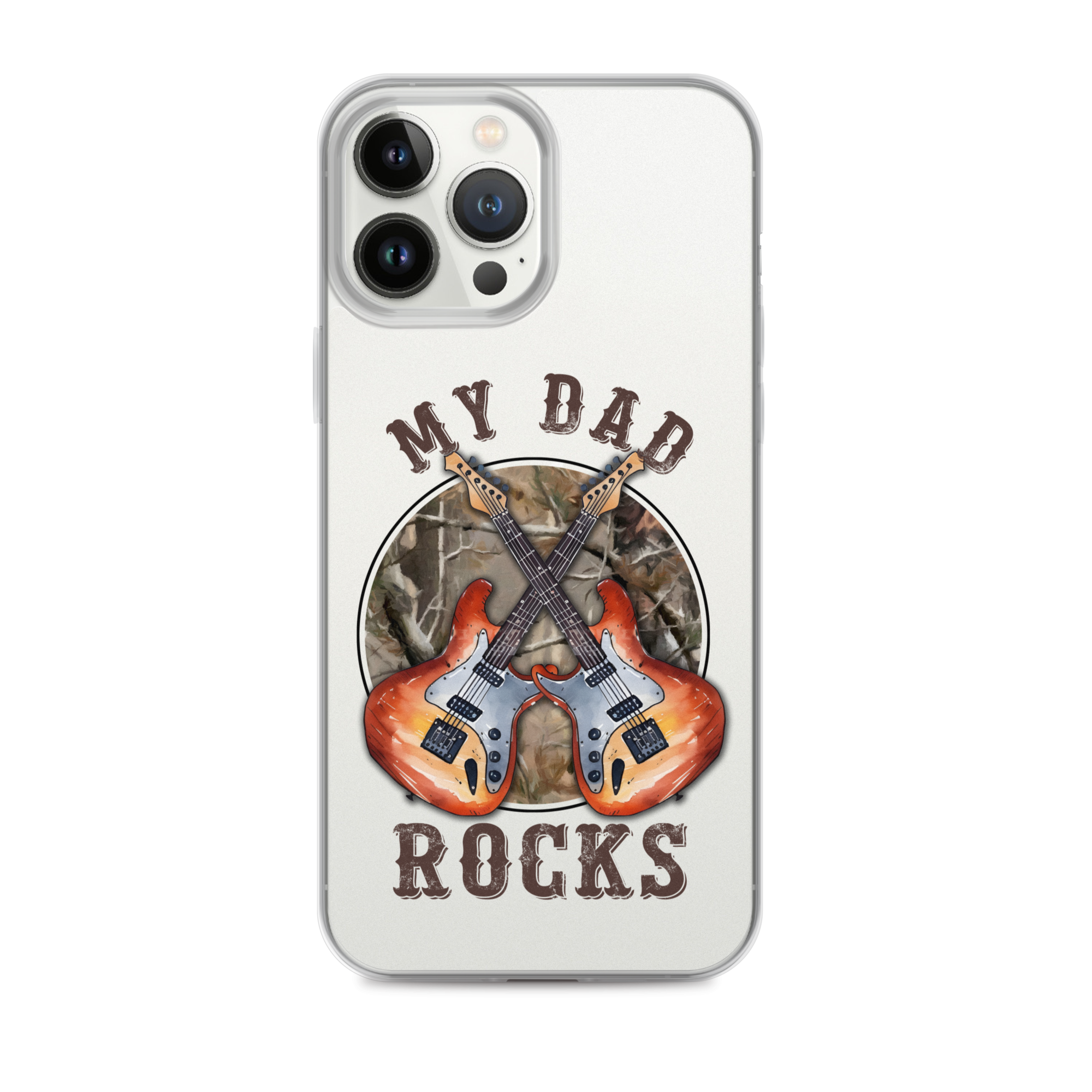 My Dad Rocks Clear Case for iPhone®