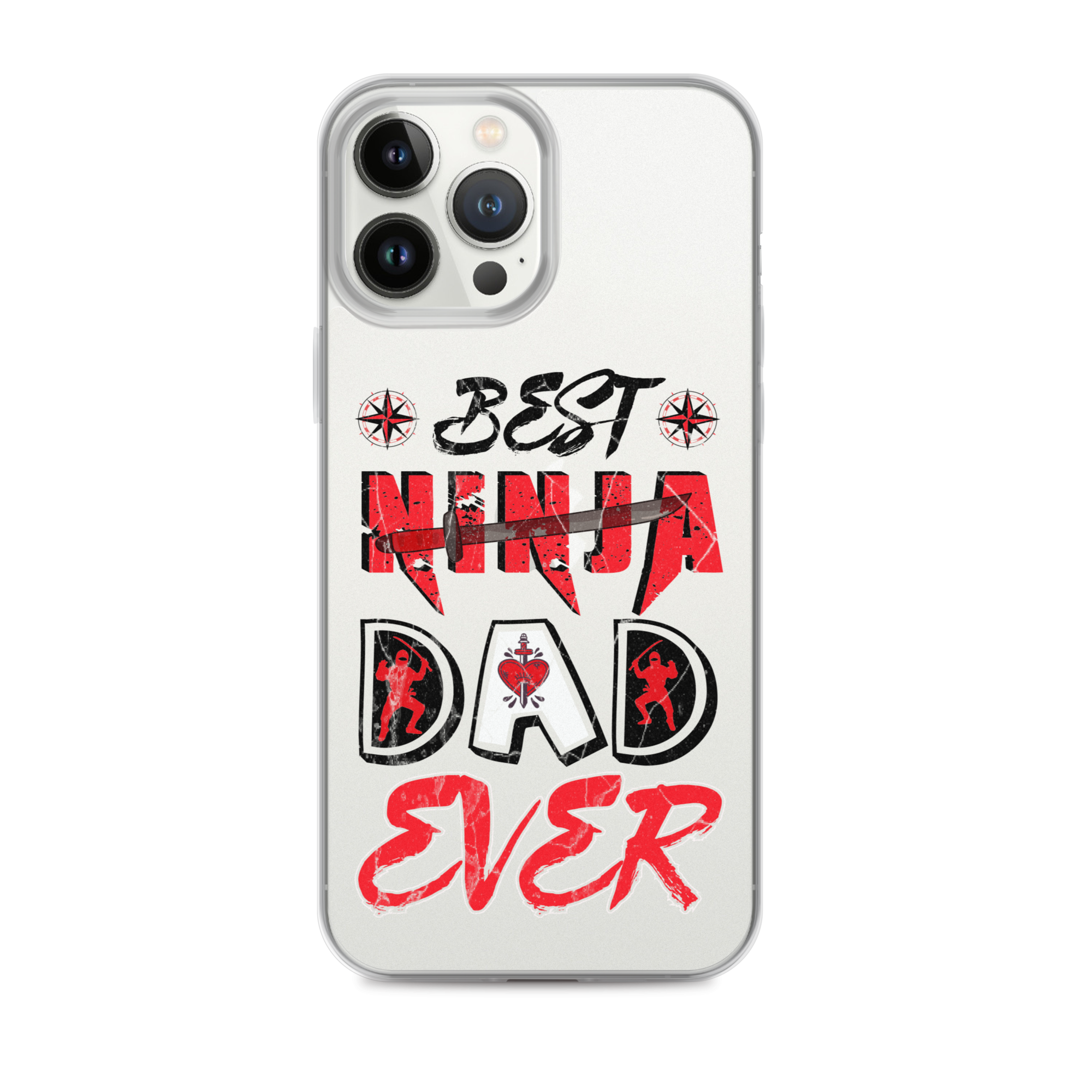 Best Ninja Dad Ever Clear Case for iPhone®