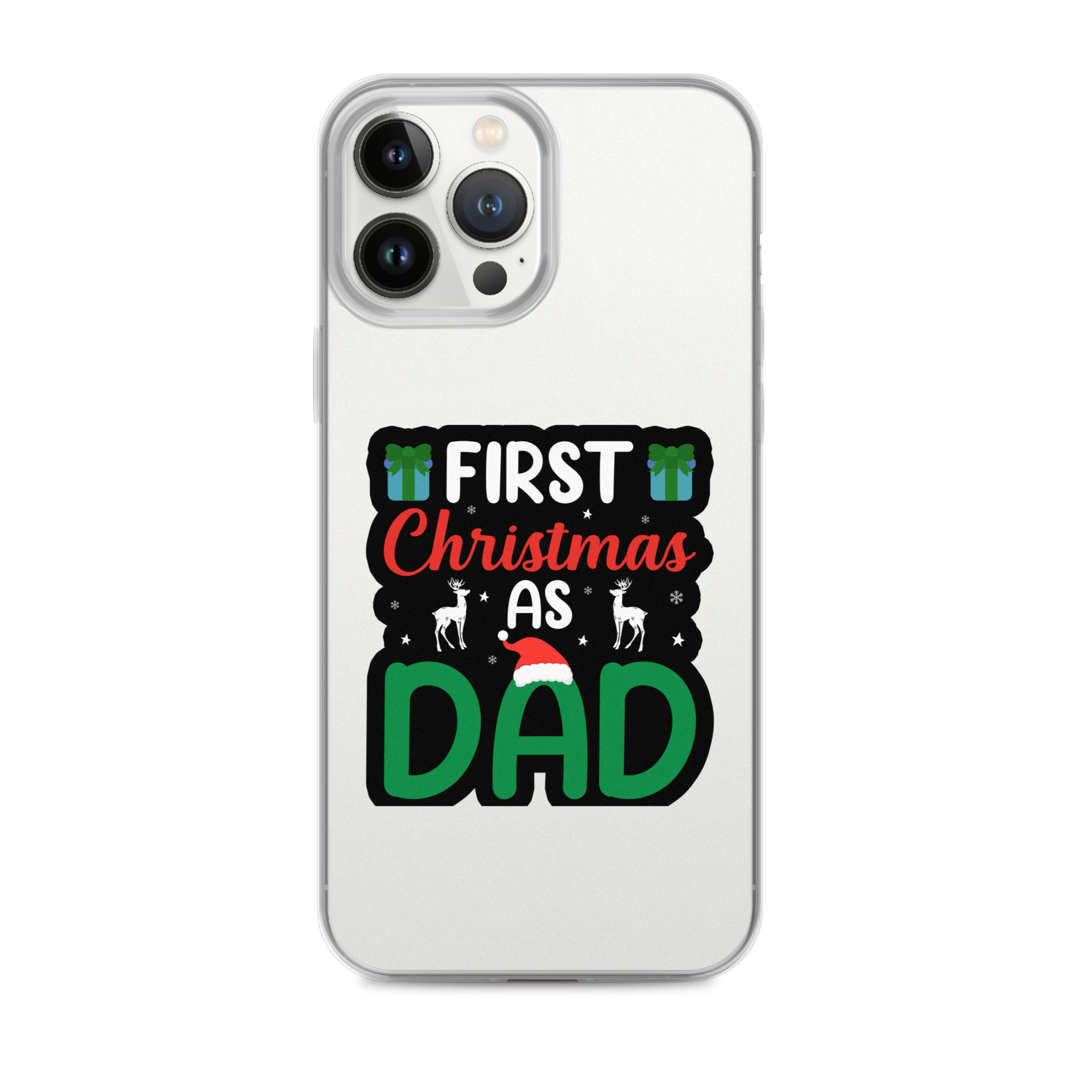 First Christmas As Dad Clear Case for iPhone®