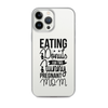 Eating Donuts For Two Funny Pregnant Mom Clear Case for iPhone®