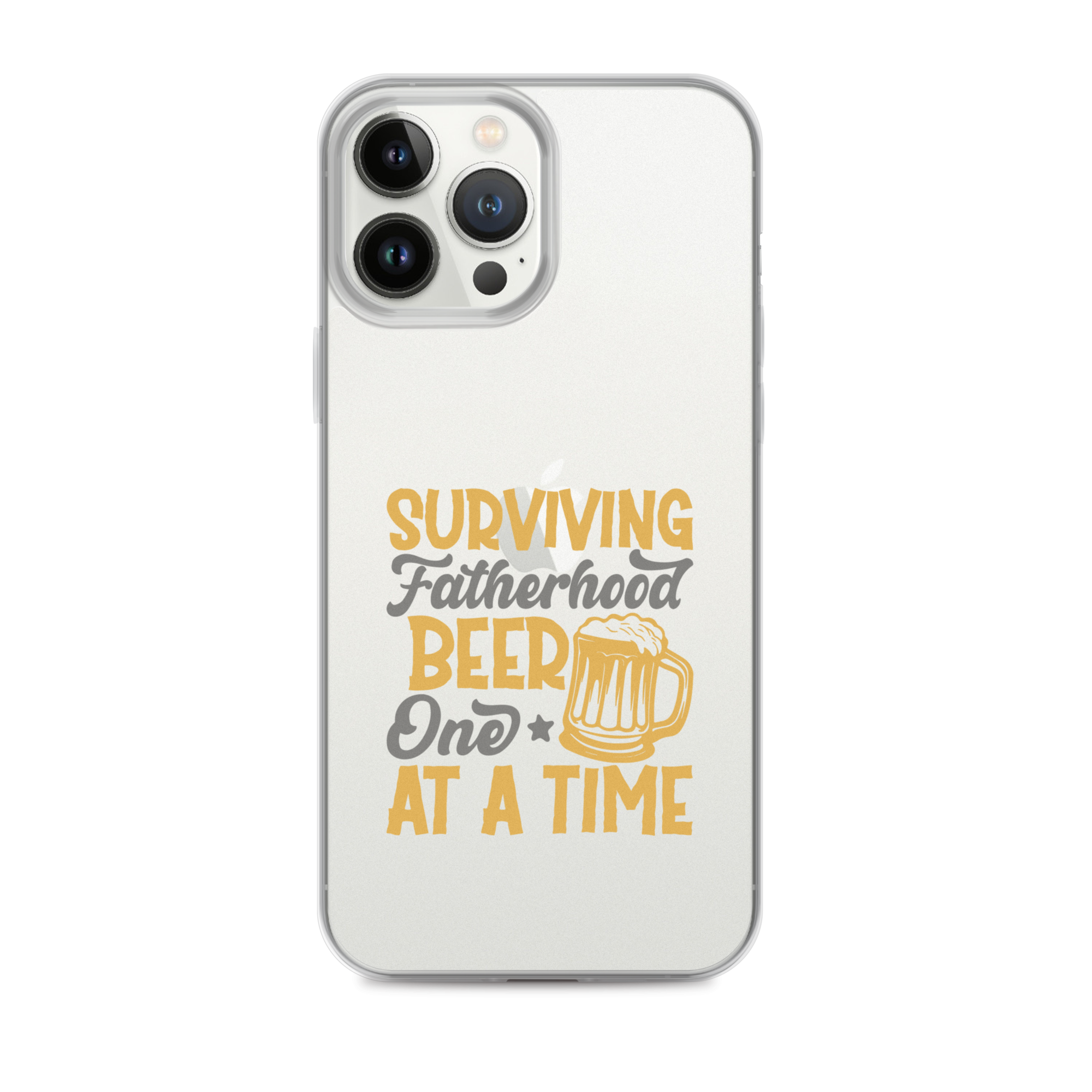 Surviving Fatherhood One Beer At A time Clear Case for iPhone®