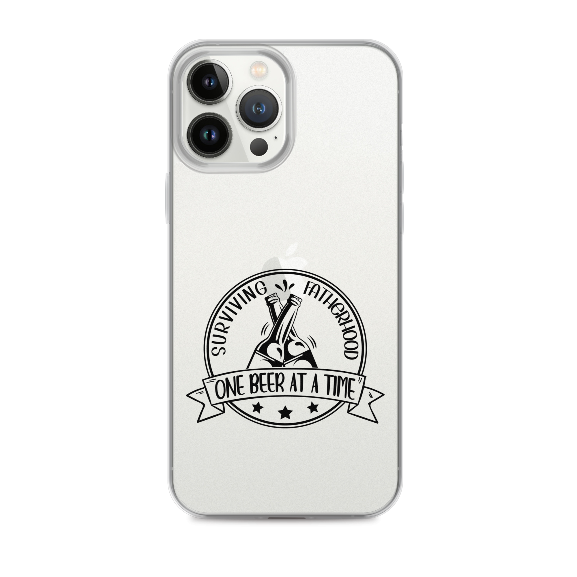 Surviving Fatherhood One Beer At A time Clear Case for iPhone®