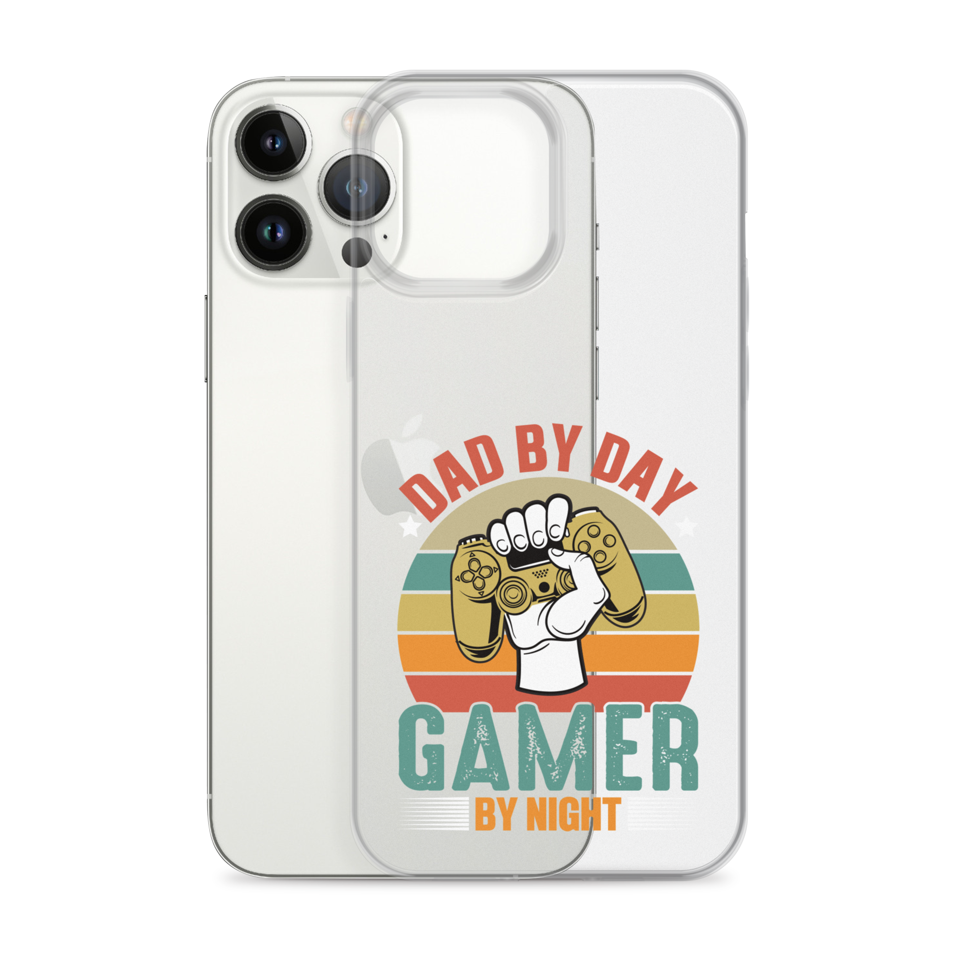 Dad By Day Gamer By Night Clear Case for iPhone®