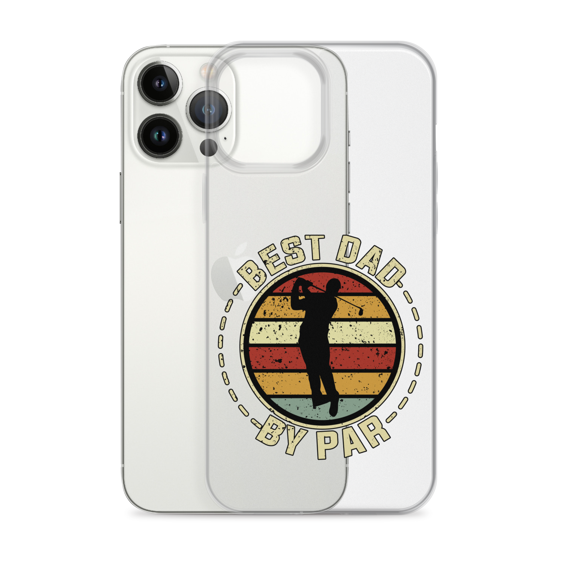 Best Dad By Par Clear Clear Case for iPhone®