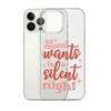 All Mom Wants Is A Silent Night Clear Case for iPhone®