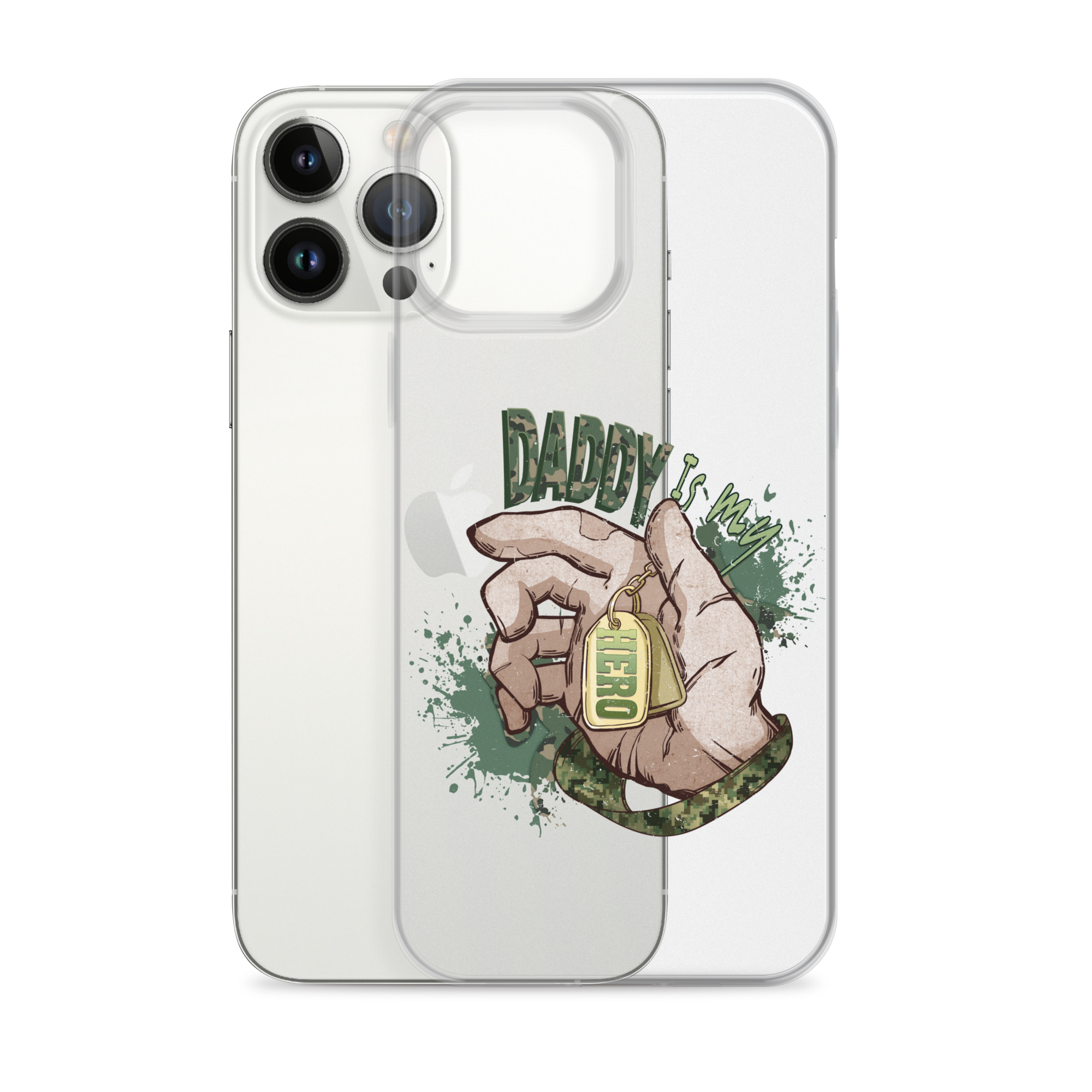 Daddy Is My Hero Clear Case for iPhone®