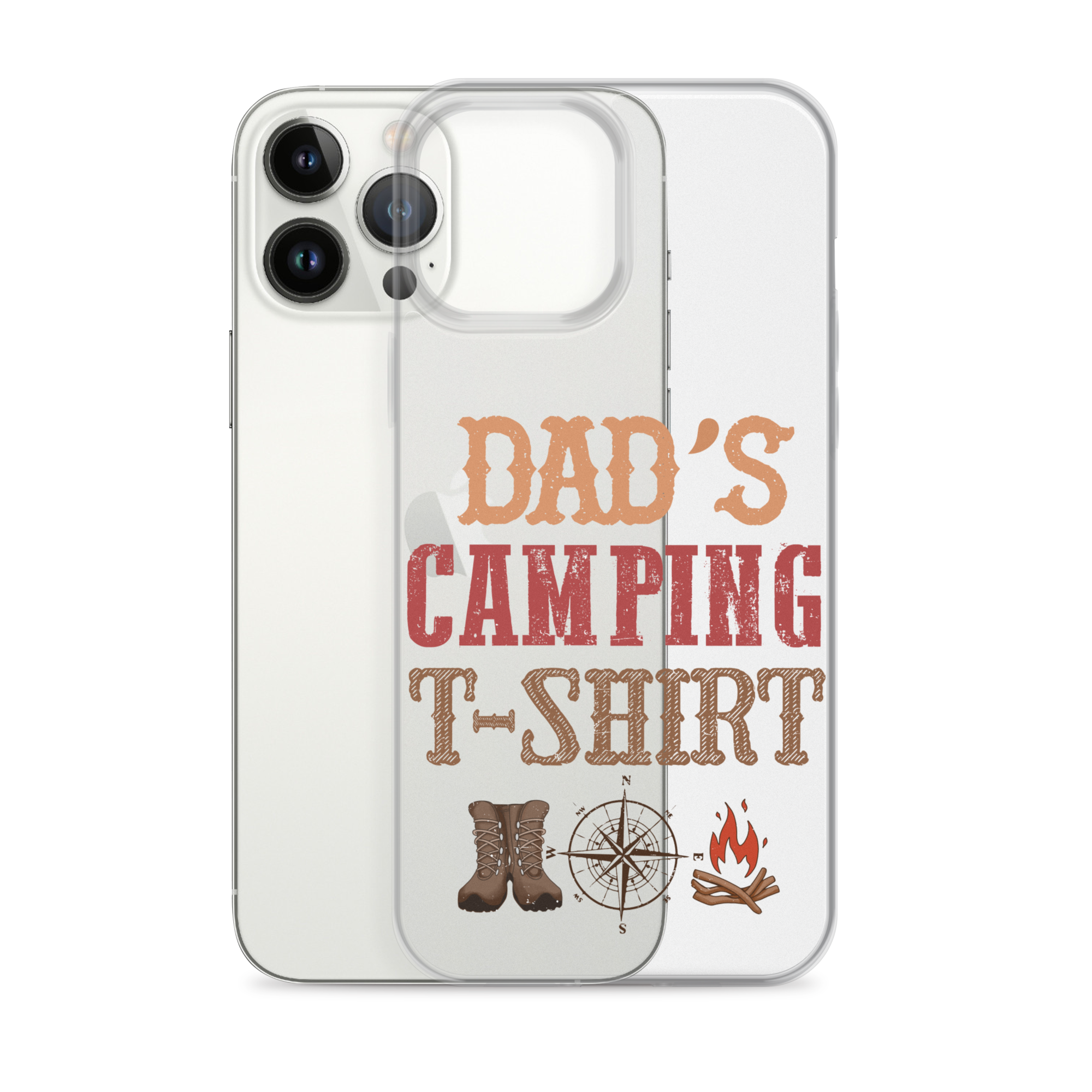 Dad's Camping T-Shirt Clear Case for iPhone®