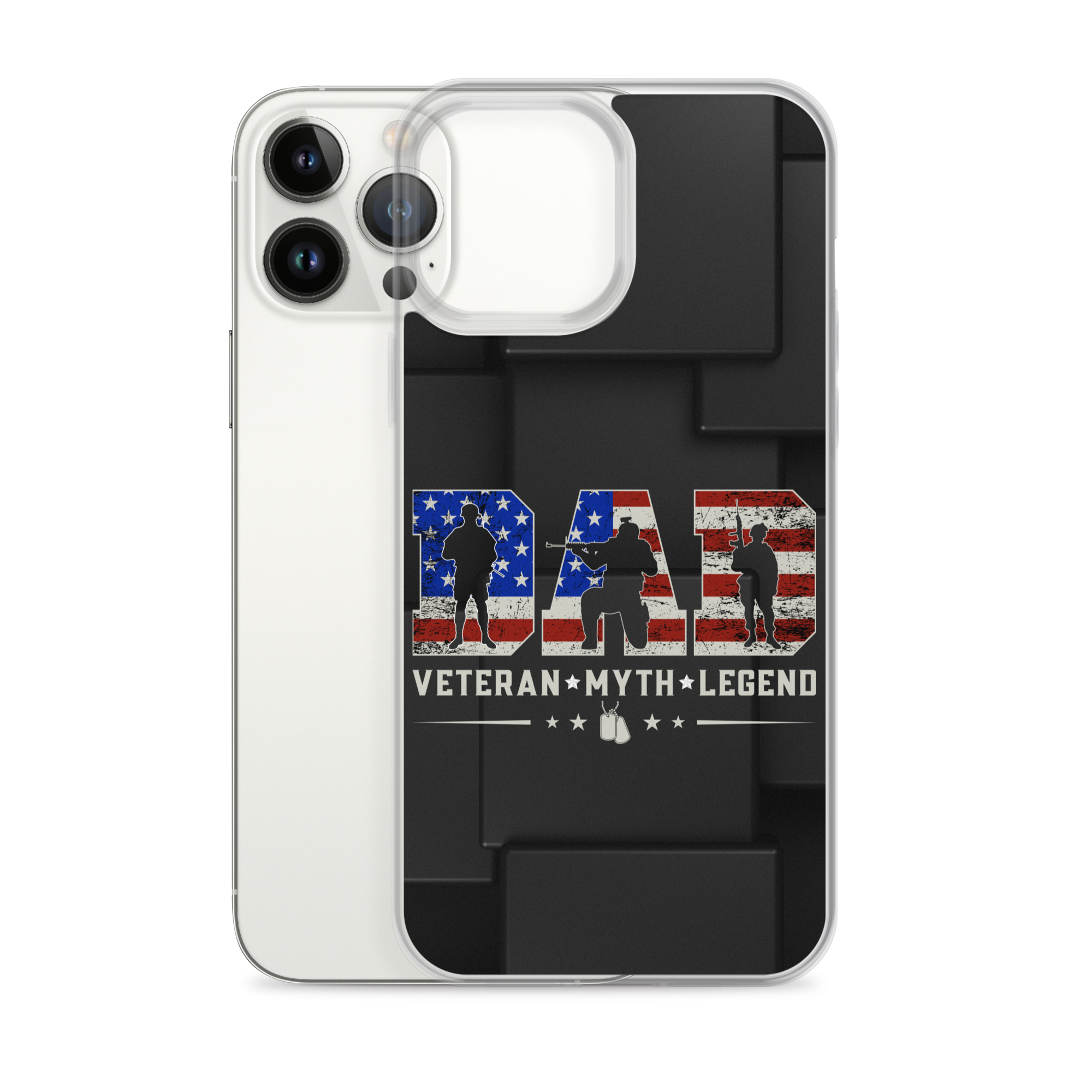 Dad Veteran Myth Legend Clear Case for iPhone®