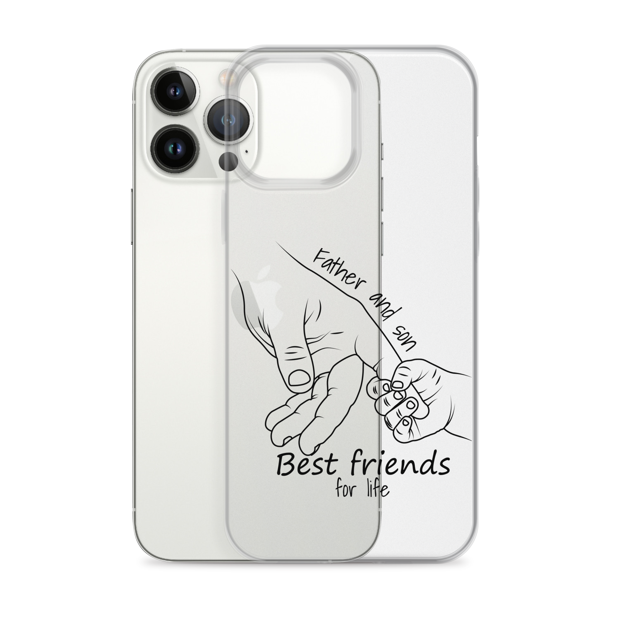 Father And Son Best Friends For Life Clear Case for iPhone®