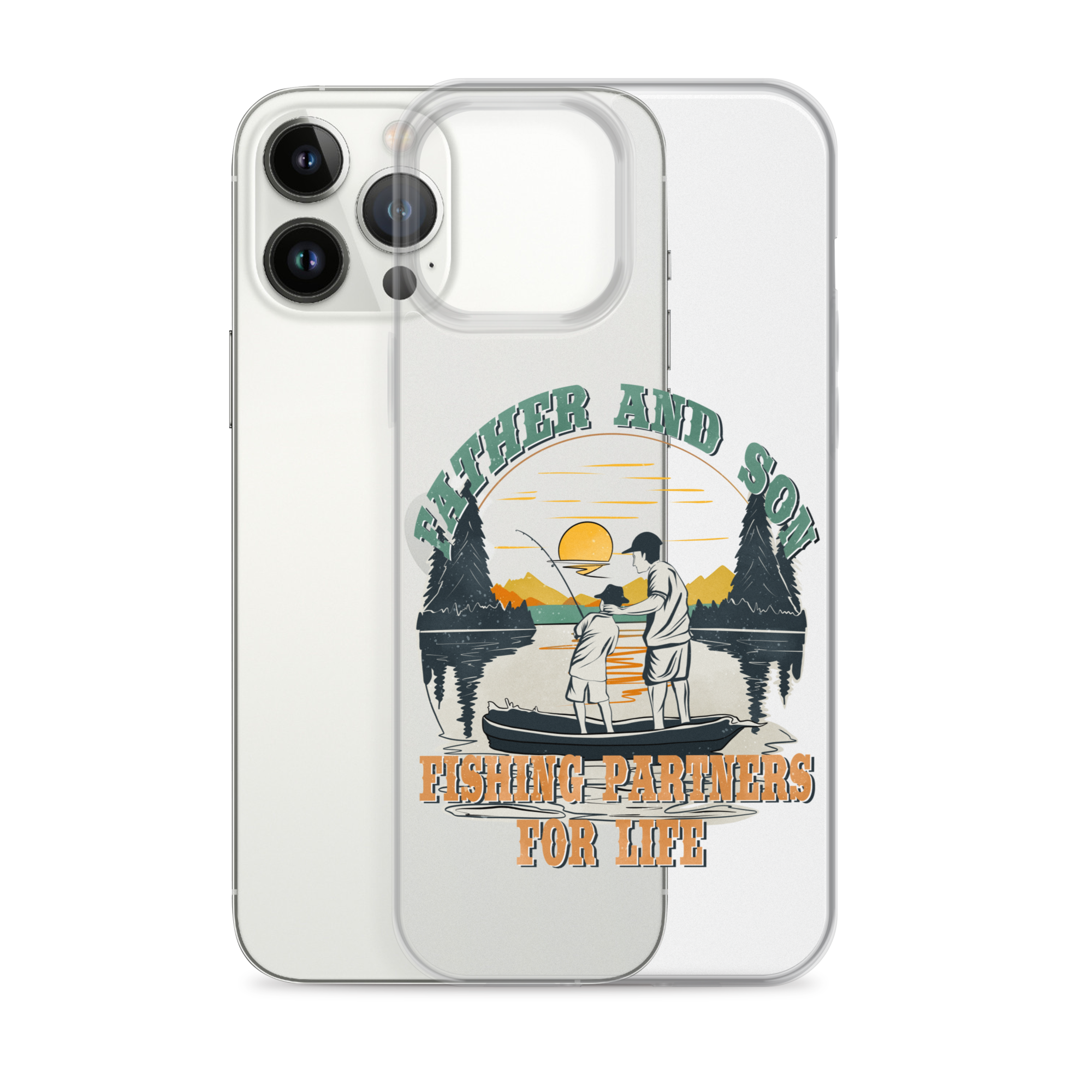 Father And Son Fishing Partners For Life Clear Case for iPhone®