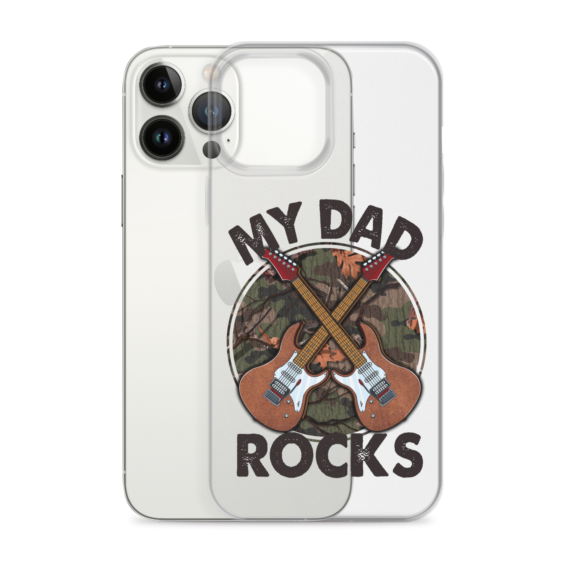 My Dad Rocks Clear Case for iPhone®