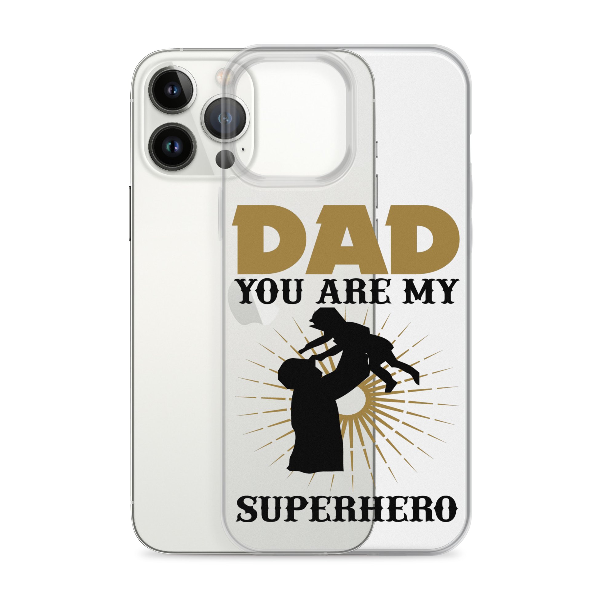 Dad You Are My Superhero Clear Case for iPhone®