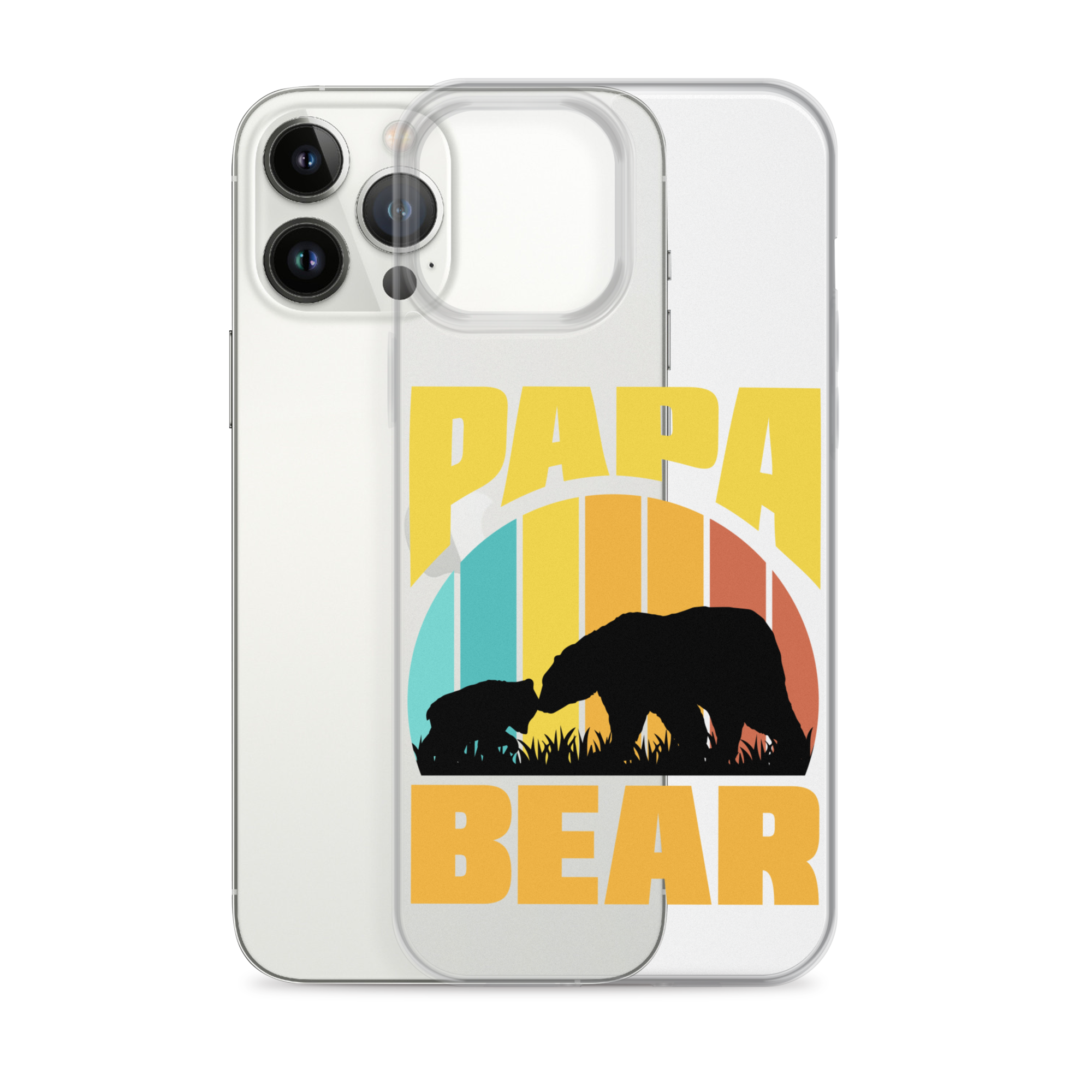 Papa Bear Clear Case for iPhone®