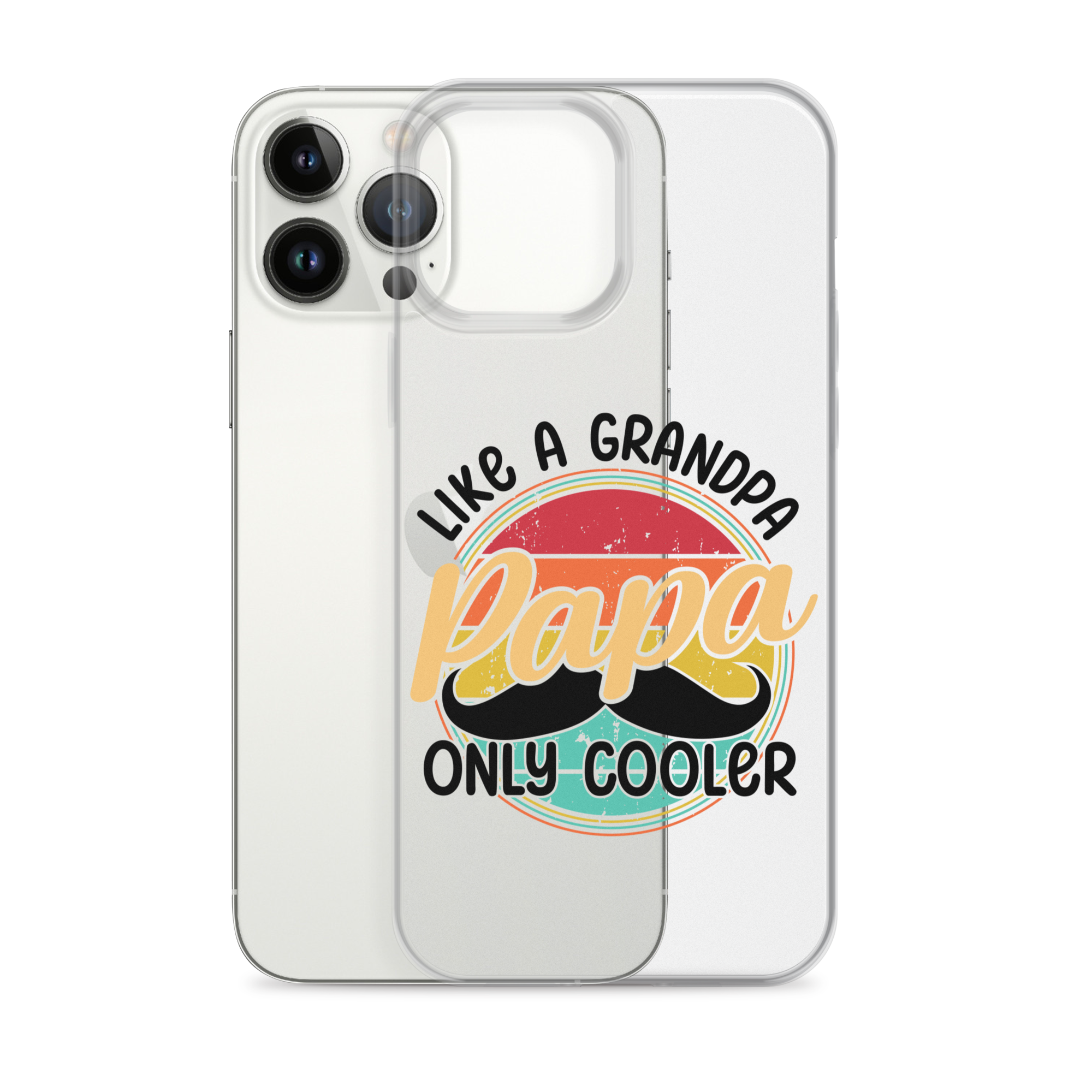 Papa Like A Grandpa Only Cooler Clear Case for iPhone®