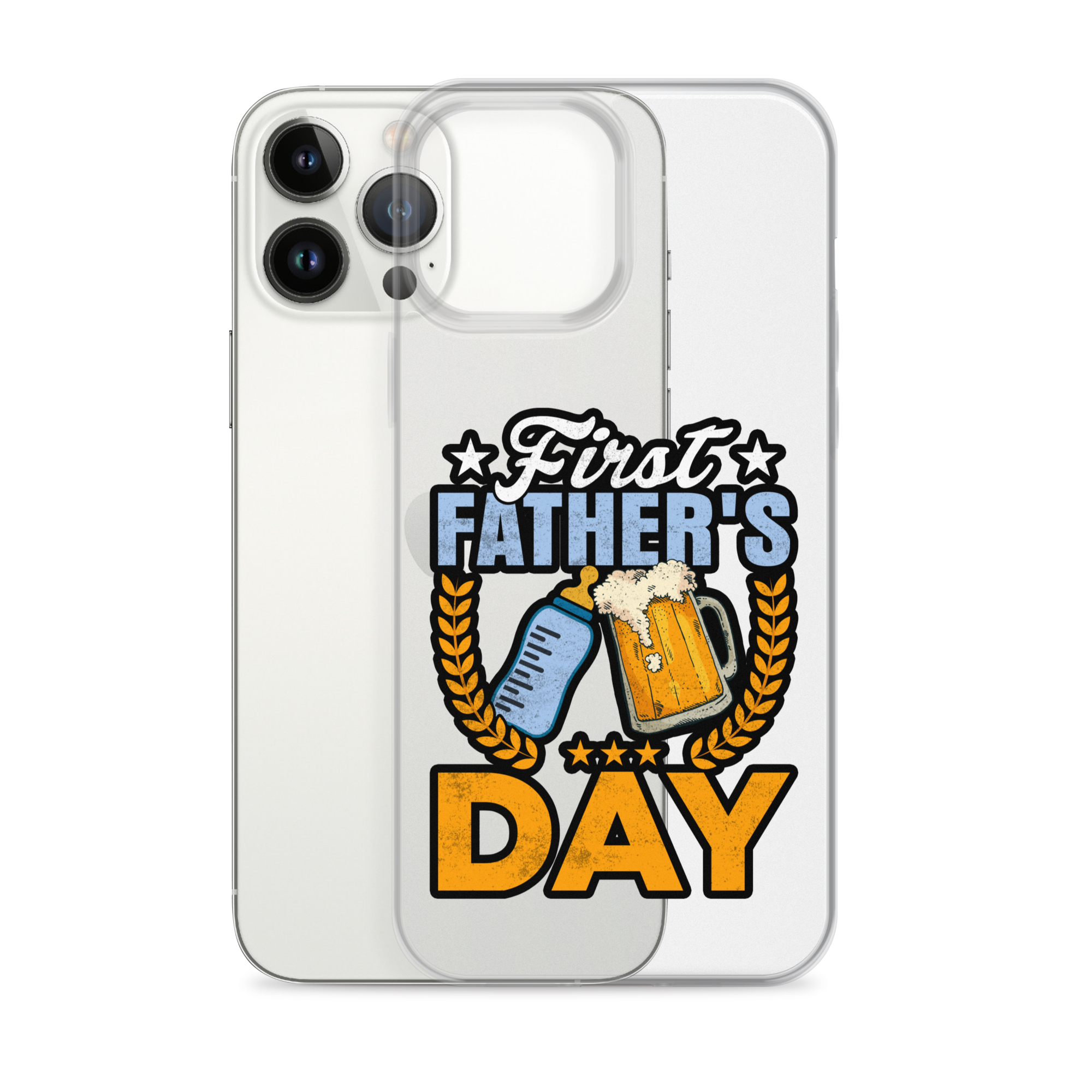 Father's First Day Clear Case for iPhone®