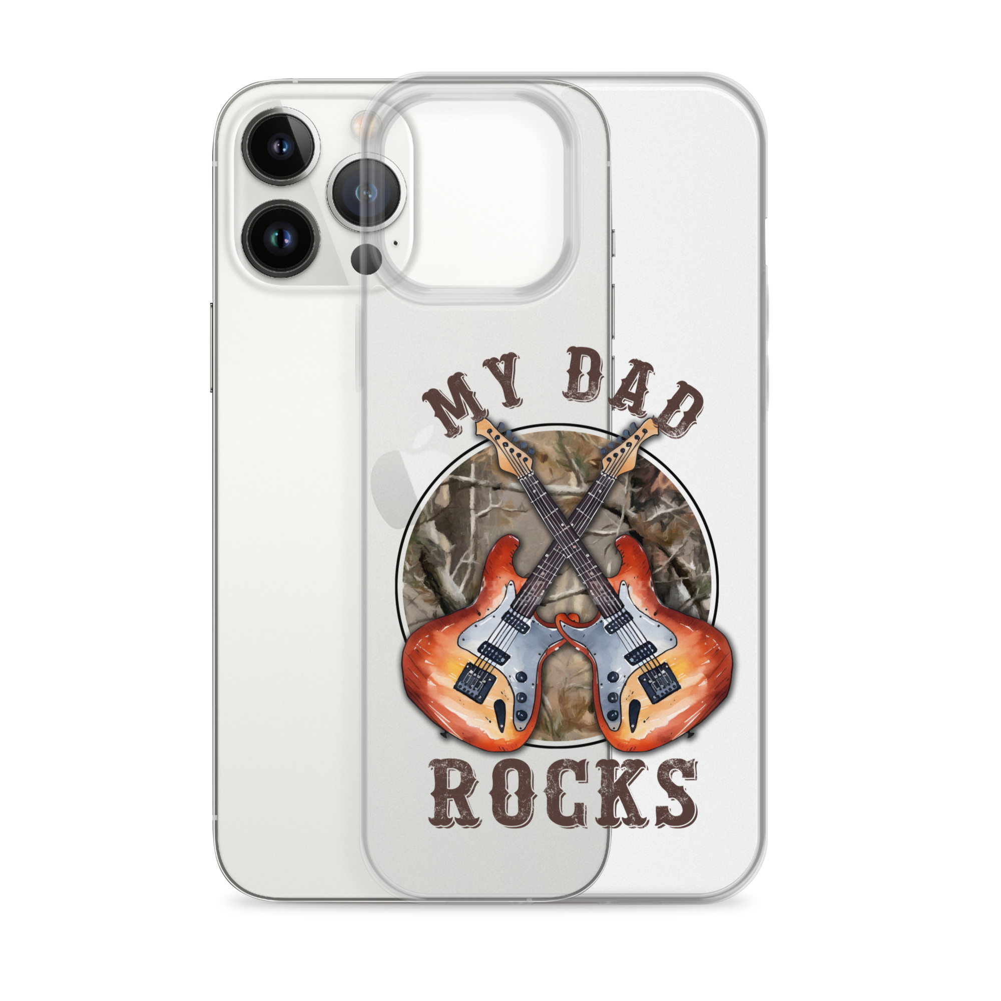 My Dad Rocks Clear Case for iPhone®