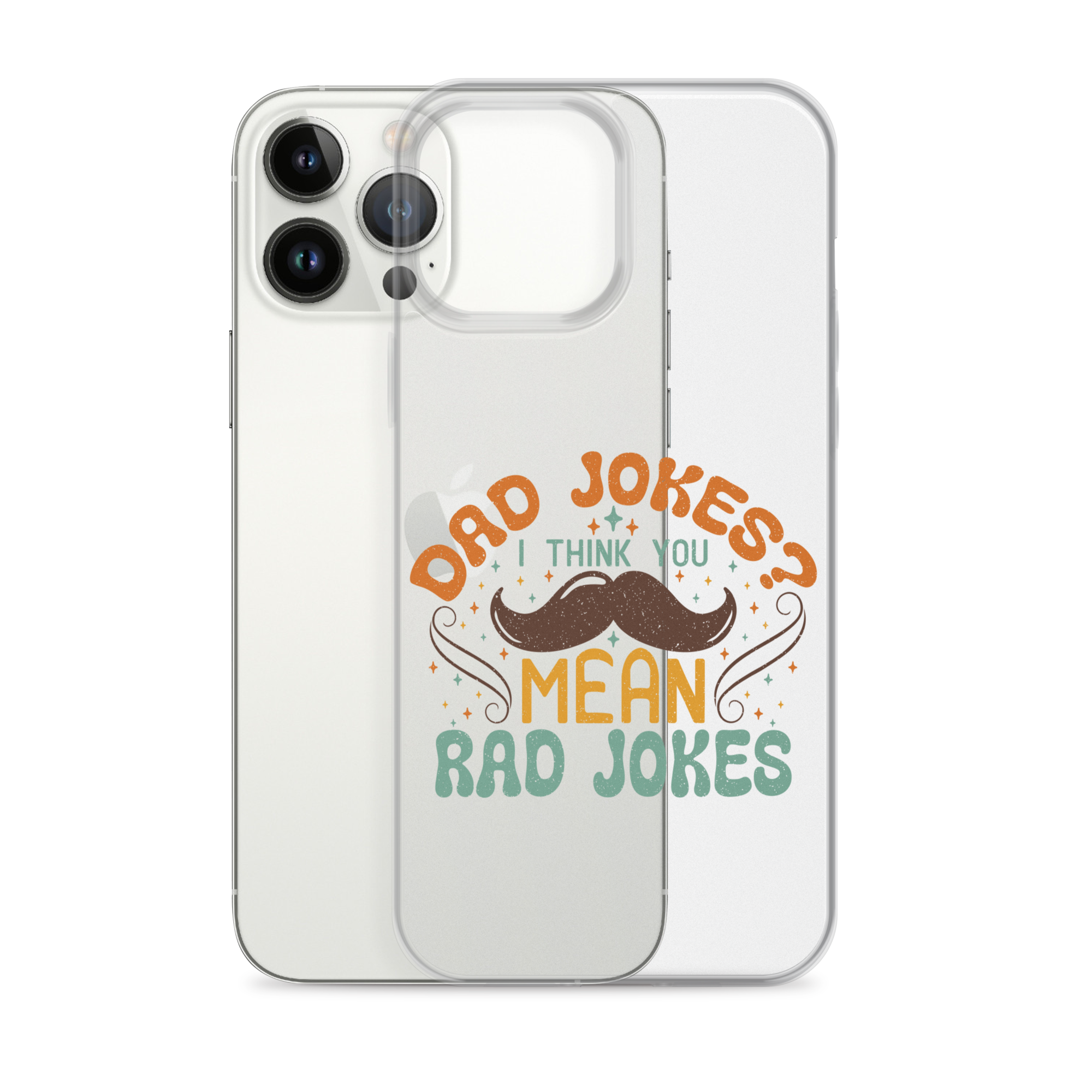 Dad Jokes I Think You Mean You Mean Rad Jokes Clear Case for iPhone®