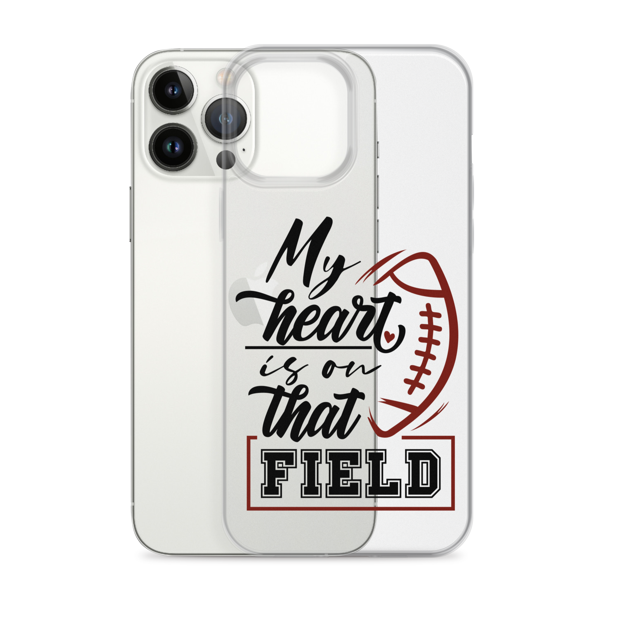 My Heart Is On That Field Clear Case for iPhone®